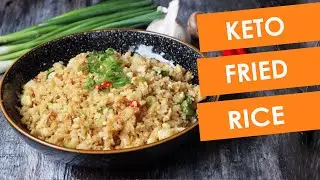 Keto Egg Fried Rice with prawns - Low Carb special fried rice