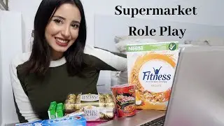 ASMR || Supermarket Cashier Role play (Greek)