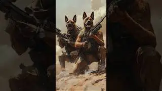 A humanoid dog war #1 - Desert