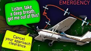 ATC vs PILOT. Pilot got into bad weather conditions. REAL ATC
