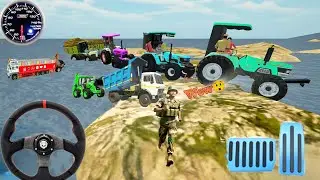 Army vs Tractor Extreme Offroad Challenge 😱 | Impossible Driving Game