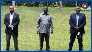 Je, Ni Sadfa Gideon Moi Na Ndugu Yake Rais, Muhoho Kenyatta Walimtembelea Kinara Wa ODM Raila Odinga
