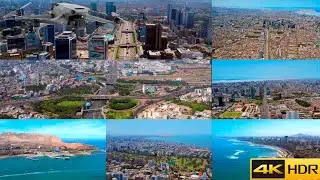 LIMA METROPOLITANA PERÚ 2022 DESDE UN DRONE 4K UHD