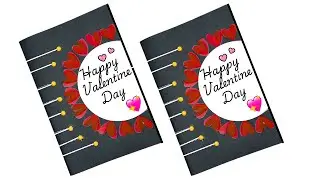 Easy Valentine Day Card 💝 | Beautiful Handmade Greeting Card | DIY Card Making
