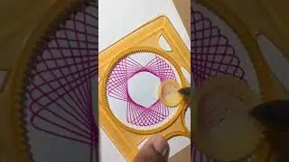 Simple Spirograph Design Satisfying Art #shorts #ytshorts #short