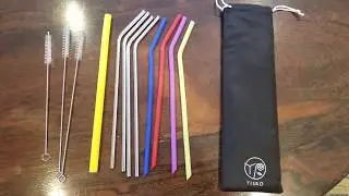 TISRO Anti-Scratch Mouth-Safe Reusable Straws Set, Amazon Review