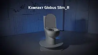 Тест на ополаскиваемость и смыв безободкового унитаза ГЛОБУС SLIM_R.