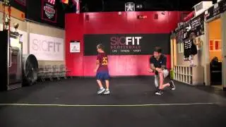 Kanon Kayyem 7 year old FITness phenom 5 minutes max hand release burpee over line
