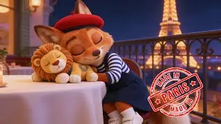 So Cute! Kitty the Hybrid Stops a Thief in Paris | Nick & Judy | Zootopia 2 Family Trip (4K AI)