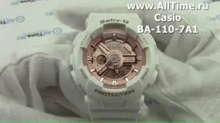 Обзор. Наручные часы Casio BA-110-7A1 с хронографом