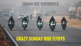 Superloud Superbikes 😍🇮🇳 ~ Sunday Ride ~ Flybys 🔥