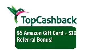TopCashBack Review: $5 Amazon Gift Card + $10 Referral Bonus