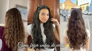 Como Fazer Ondas de Sereia Sem Calor ☀️🌊| Passo a Passo Fácil de como fazer sozinha!
