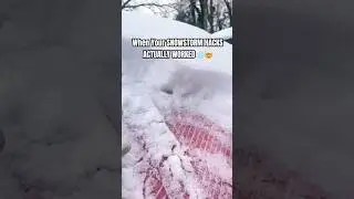Когда ваши лайфхаки от снежной бури действительно сработали! #снежнаябуря #лайфхаки #шорты