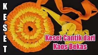 Cara Membuat keset dari kaos bekas | DIY | tutorial keset | rug tanpa jahit | Beautiful doormat