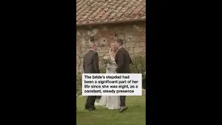 Father invites daughter's stepdad to walk her down the aisle with him