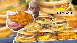 MAXI DÉGUSTATION chez G LA DALLE !! Burgers meilleurs que Mcdo, KFC, Burger King et Quick !