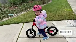 How a 2 year old learned to ride a balance bike