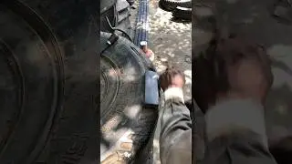 Amazing Skills of Big Tyre Cutting Process #handwork #skills #big #tyre #amazing #cuttingskills