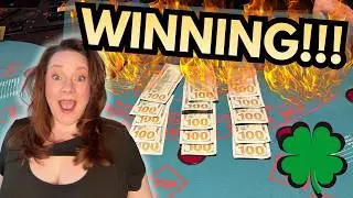 ULTIMATE TEXAS HOLD 'EM in LAS VEGAS! WINNING!! 🔥🍀