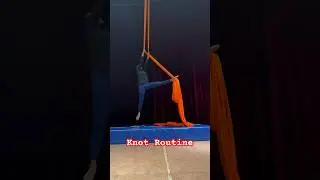 Aerial silk knot routine | Aerial silk Drop | Aerial Silk frog Drop | Aerialist From India