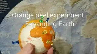 Expanding Earth experiment and new paleoglobe solution