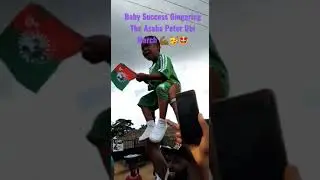 Baby Success/Chioma Energizes #Asaba Peter Obi #1millionmarch, gets scholarship