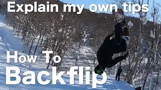 【snowboard】4 Steps & tips to Backflip (Beginner-Friendly)