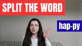 Syllable Division Rules in American English | Split Words into Syllables | English for Beginners