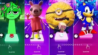 Sprunki vs Real Peppa vs Mega Minions vs Sonic 3