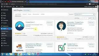 Installation of Contact Form 7 in WordPress
