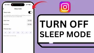 HOW TO TURN OFF SLEEP MODE ON INSTAGRAM