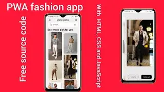 PWA fashion store app with HTML, CSS and javaScript