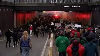 Fala antyrządowych protest&oacute;w w Brukseli