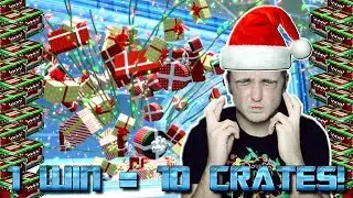 EVERY GAME I WIN I OPEN 10 SECRET SANTA CRATES! | Rocket League 50 Crate Opening Highlights