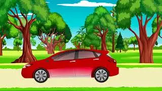 Car driving cartoon background | No copyright | motion graphics | free background #simplecreate