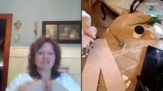 Upcycling ceiling fan blades into Spring Decor with Dixie Belle Paint and JRV Stencils
