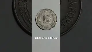 coin singapore 10 cents 1971#coins #old #collection #currency