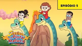 Senninha na Pista Maluca|Episódio 05|Chuva Jurássica|Desenho Infantil
