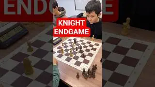 ☝️Knight endgame! CM Sagyntayev - CM Khen, 2026, blitz #chess #цшкastana #chessgame #knight