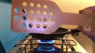 testing camping spatula (final product)