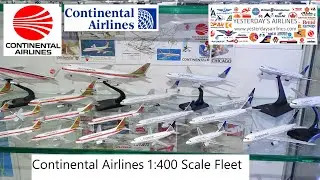 Continental Airlines 1:400 Scale Model Airliner Collection
