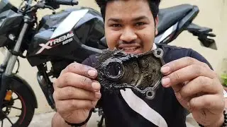 XTREME 125r bike🏍️CHAIN ⛓️&zwj;💥 LUBE and CHAIN 🪥 CLEANING at home and use CARBON CLEANING #hero #yamaha