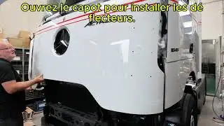 Solar Guard Mercedes-Benz Actros Pro Cabine D&eacute;flecteur de salet&eacute; manuel