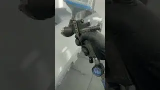 Perfect paint flow 🔥Professional bumper painting#AutoBody #CarPainting #PaintGun #Satisfying #Shorts