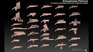 Miniature Showcase: Steampunk Pistol Megapack
