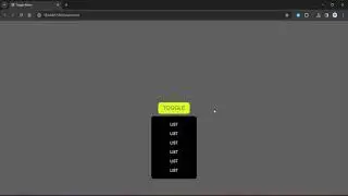 HTML - CSS - JAVACRIPT  | Toggle Menu