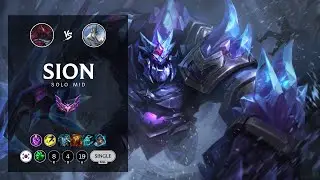 Sion Mid vs Galio - KR Master Patch 12.14