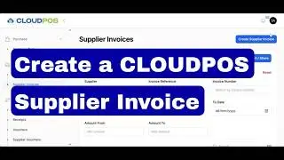 CLOUDPOS - Supplier Invoice