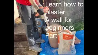 How To Plaster/Skim A Wall - For Beginners (PART 1)